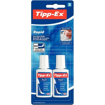 Blister de 2 flacons Tipp-ex rapid