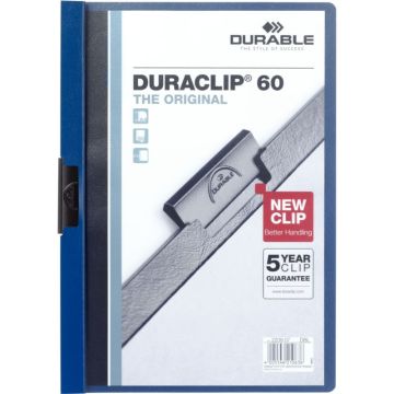 Paquet 5 chemises duraclip 6 bleu foncé