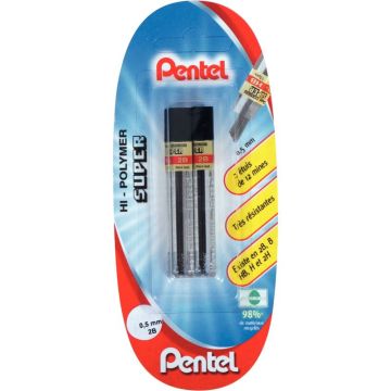 blister de 2 etuis de 12 mines 2b de 0,5mm