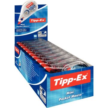 Paquet de 10 correcteur tippex mini pocket mouse