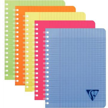 Cahier à reliure intégrale 100 pages Linicolor FRESH, format 17x22 cm, seyès