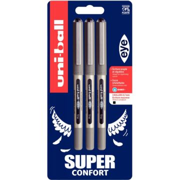 Blister de 3 rollers Eye noir