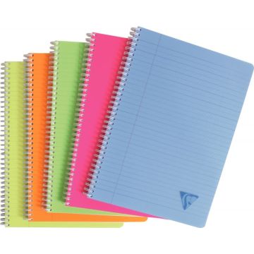 Cahier à reliure intégrale 180 pages Linicolor FRESH, format A4, ligné