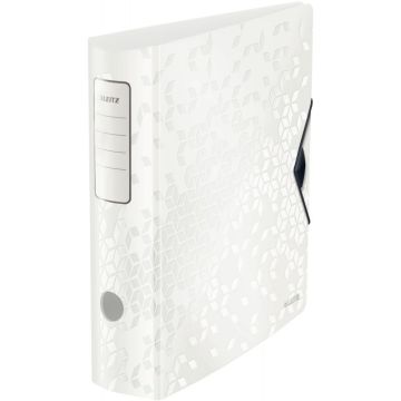 Classeur à levier en polypropylène Leitz WOW Active 180°, dos 75 mm, blanc