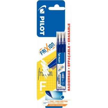 Blister de 3 recharges Frixion pointe fine noires