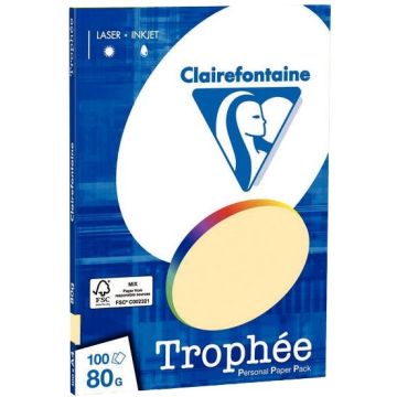 Pochette de 100 feuilles format A4 80g chamois CLAIREFONTAINE