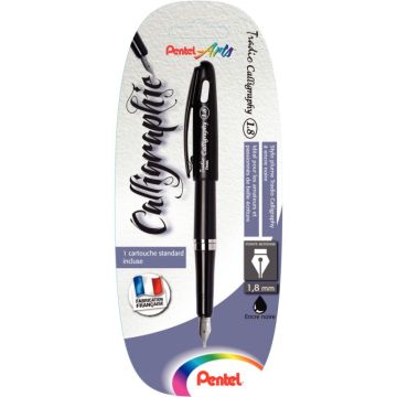 Blister de 1 stylo plume noir calligraphie
