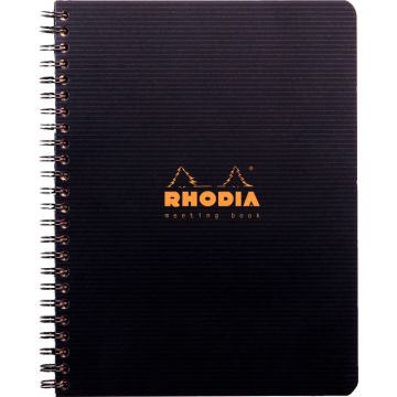 Cahier Meeting book Rhodiactive 160 pages, couverture en polypropylène, format A5+