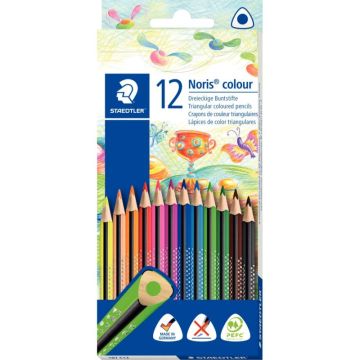 Etui 12 crayons noris colour triangulaire