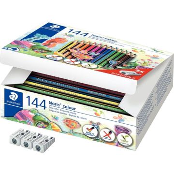 Classpack de 144 crayons de couleur Noris colour triangulaire