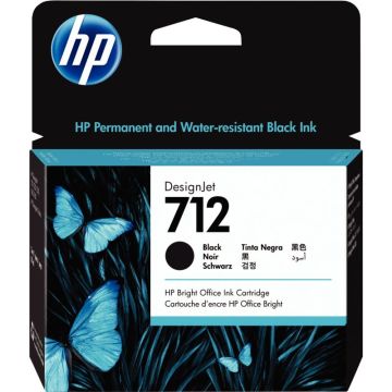 HP 712 cartouche d'encre noire grande capacité authentique (3ED71A)