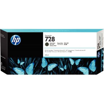 HP 728 cartouche d'encre noire mat très grande capacité authentique (F9J68A)
