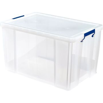 Boîte de rangement 85 litres transparent