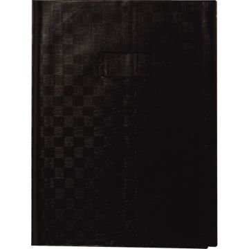 Paquet de 10 protège-cahiers avec rabats épaisseur 22/100ème 24 x 32 cm coloris noir