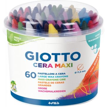 Pot de 60 craies cire Ceramaxi assortis