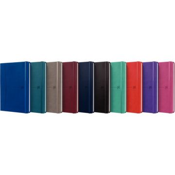 Carnet SIGNATURE, 160 pages, format A5, ligné 6 mm, coloris classiques assortis