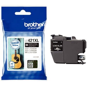 Brother GUITARE cartouche jet d'encre noire haute capacité authentique (LC421XLBK)