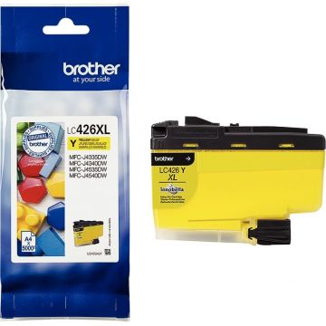 Brother AIMANT cartouche jet d'encre jaune haute capacité authentique (LC426XLY)