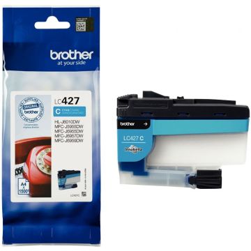 Brother TÉLÉPHONE cartouche jet d'encre cyan authentique (LC427C)