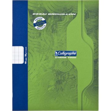 Lot de 20 cahiers de brouillon 48 pages seyès 56g, format 17x22 cm
