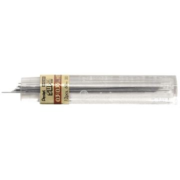 Etui de 12 mines graphite Hi-polymer SUPER diamètre 0,3 mm. HB
