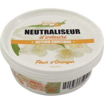 Boite gel destructeur d'odeurs fleur d'oranger