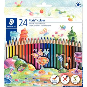 Etui de 24 crayons de couleur Noris colour triangulaire couleurs assorties