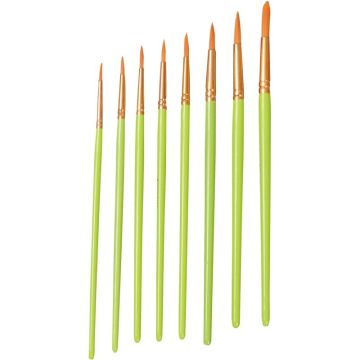 Sachet de 10 pinceaux synthétique ronds n°14