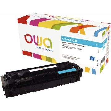 Cartouche laser compatible HP 203X cyan haute capacité