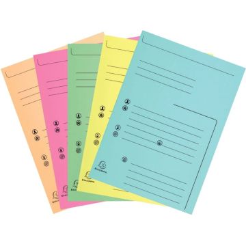 Paquet de 25 chemises imprimées 210g avec 2 rabats, format 24x32 cm