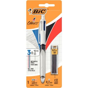 Blister de 1 stylo 3 Couleurs + Portemine + recharge
