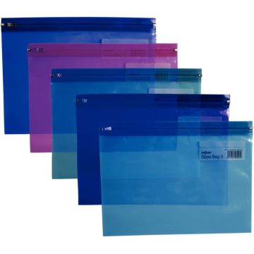 Pochette fourre-tout 255x325mm assorties