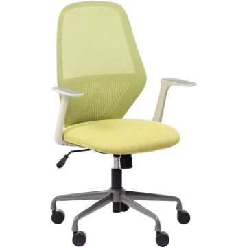 Siège ambiance Ekley structure gris clair/assise et résille vert