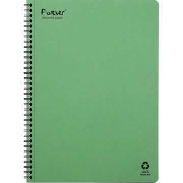 Cahier à reliure intégrale FOREVER, 120 pages, format A4, quadrillé 5x5
