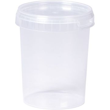 Lot de 10 pots vides 500ml avec couvercle