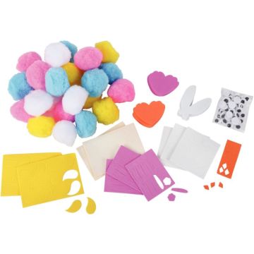 Kit 24 animaux pompons Paques