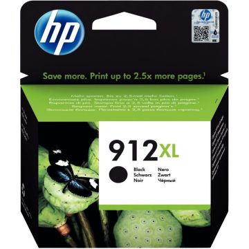 HP 912XL cartouche d'encre noire grande capacité authentique (3YL84AE)