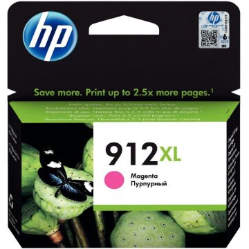 HP 912XL cartouche d'encre magenta grande capacité authentique (3YL82AE)