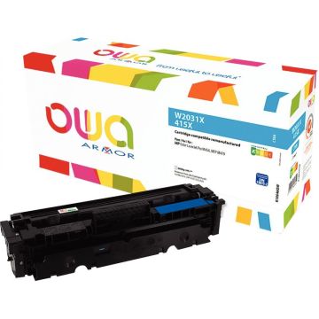 Cartouche laser compatible HP 415X cyan haute capacité