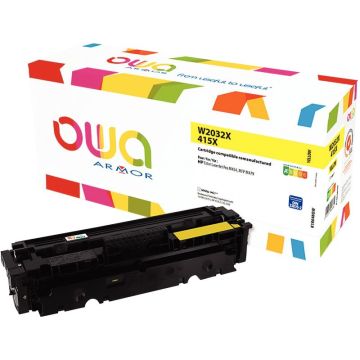 Cartouche laser compatible HP 415X jaune haute capacité