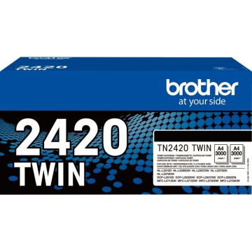 Brother TN2420TWIN pack de 2 toners laser noir authentique