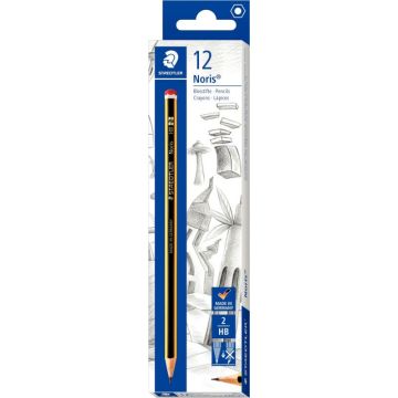 Etui de 12 crayons graphite Staedtler Noris 120 HB