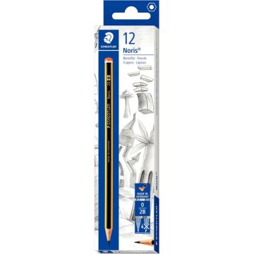 Etui de 12 crayons graphite Staedtler Noris 120 2B
