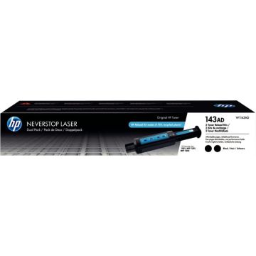 HP 143AD pack de 2 recharges de toner noir authentique (W1143AD)
