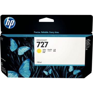 HP 727 cartouche d'encre jaune authentique (B3P21A)