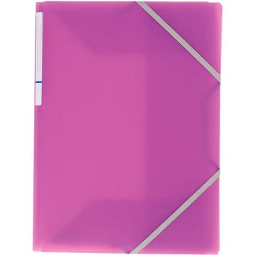 Chemise 3 rabats à élastiques COLOR FRESH en polypropylène, violet