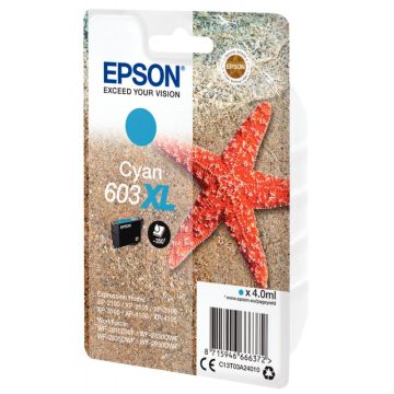 Epson ETOILE DE MER / 603XL cartouche jet d'encre cyan haute capacité authentique (T03A240)
