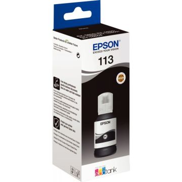 Epson 113 flacon d'encre noire authentique (T06B140)