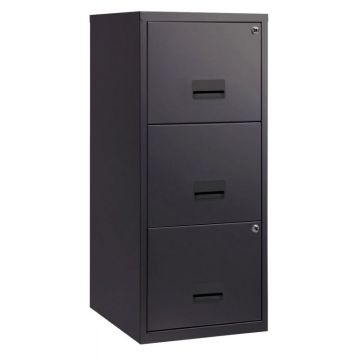 Classeur 3 tiroirs pour dossiers suspendus ECO anthracite
