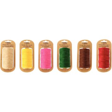 Lot de 6 bobines de fil de jute 100m X 2mm